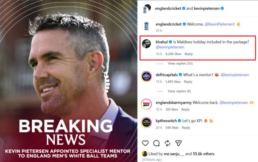 'Is Maldives holiday included?' - KL Rahul takes cheeky dig at Kevin Pietersen's England mentor appointment