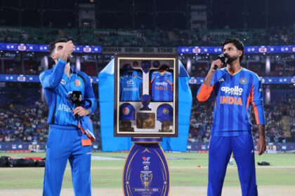 Afghanistan vs India first T20I toss sees memento exchange at Arun Jaitley Stadium