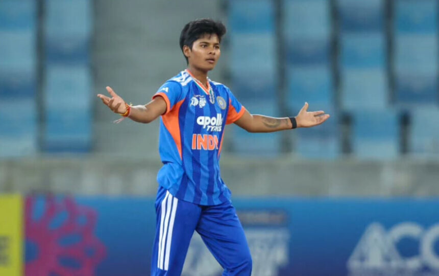 Kranti Gaud fined 10% of match fee for send-off during Women's T20 Asia Cup final