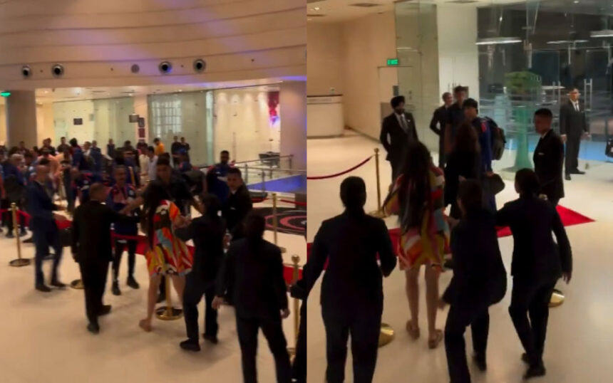 [WATCH] Fan girl causes mayhem in hotel lobby to click photo with Abhishek Sharma after AFG vs IND 3rd T20I