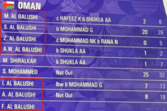 7 'Al Balushis' in one lineup - Oman's unique playing XI turns heads at Asian Games 2026