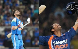 1790574162768_virat-kohli-and-sachin-tendulkar Virat Kohli equals Sachin Tendulkar's List A record with masterclass 139 against West Indies