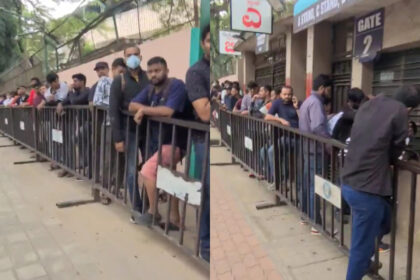 Fans queue overnight outside JSCA Stadium for India-West Indies T20 tickets