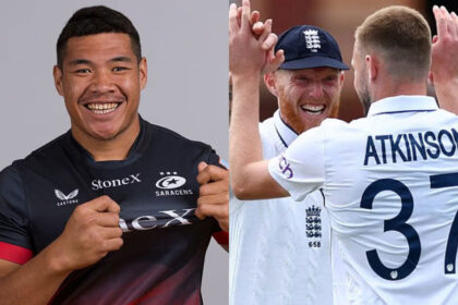 Totoa Auvaa, Ben Stokes and Gus Atkinson