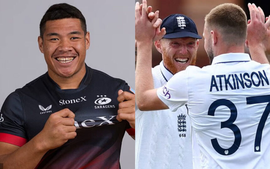 Totoa Auvaa, Ben Stokes and Gus Atkinson