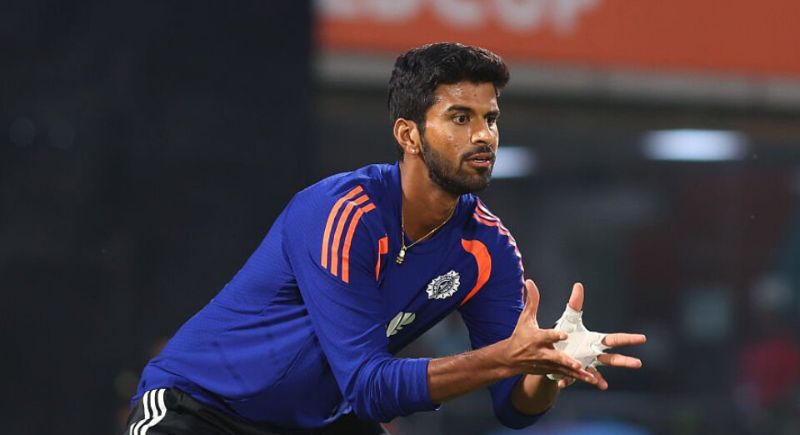 [WATCH] Asian Games 2026: Washington Sundar pulls off stunning boundary-rope catch to dismiss Maaz Sadaqat