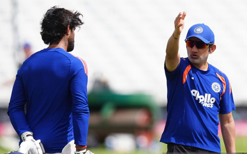 Tilak Varma and Gautam Gambhir
