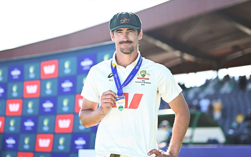 Mitchell Starc becomes first left-arm bowler to take 450 Test wickets