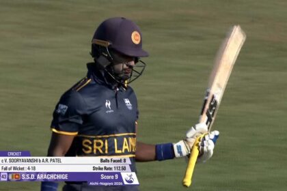 Sri Lanka register their lowest score in T20Is with 45 all out against India