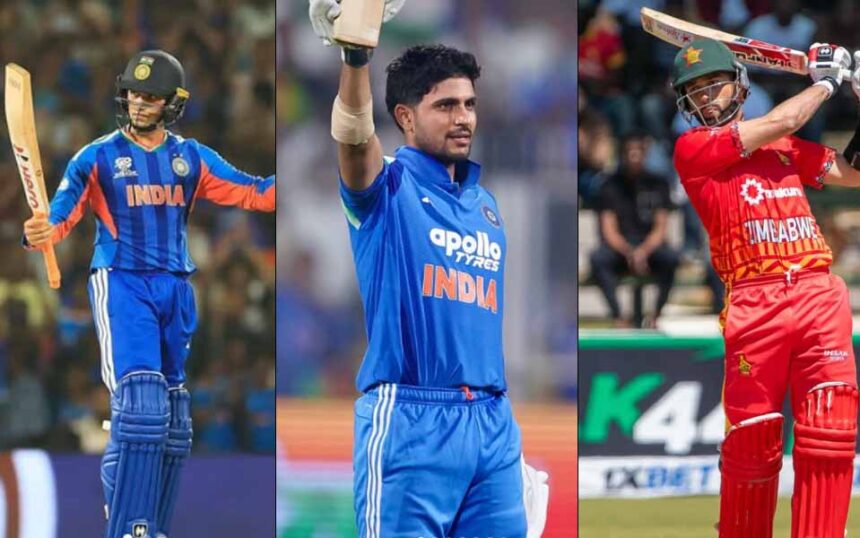 Abhishek Sharma, Shubman Gill and Sikandar Raza