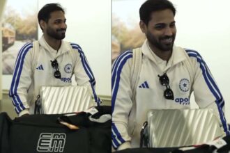 Bhuvneshwar Kumar, 36, and Vaibhav Sooryavanshi, 15, check in to New Zealand tour for T20I series