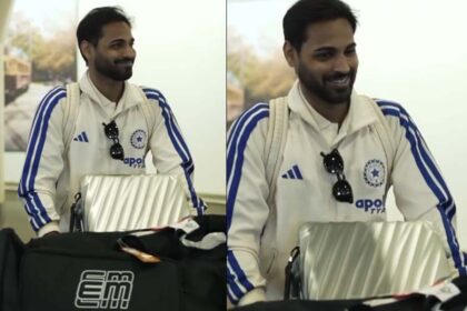 Bhuvneshwar Kumar, 36, and Vaibhav Sooryavanshi, 15, check in to New Zealand tour for T20I series